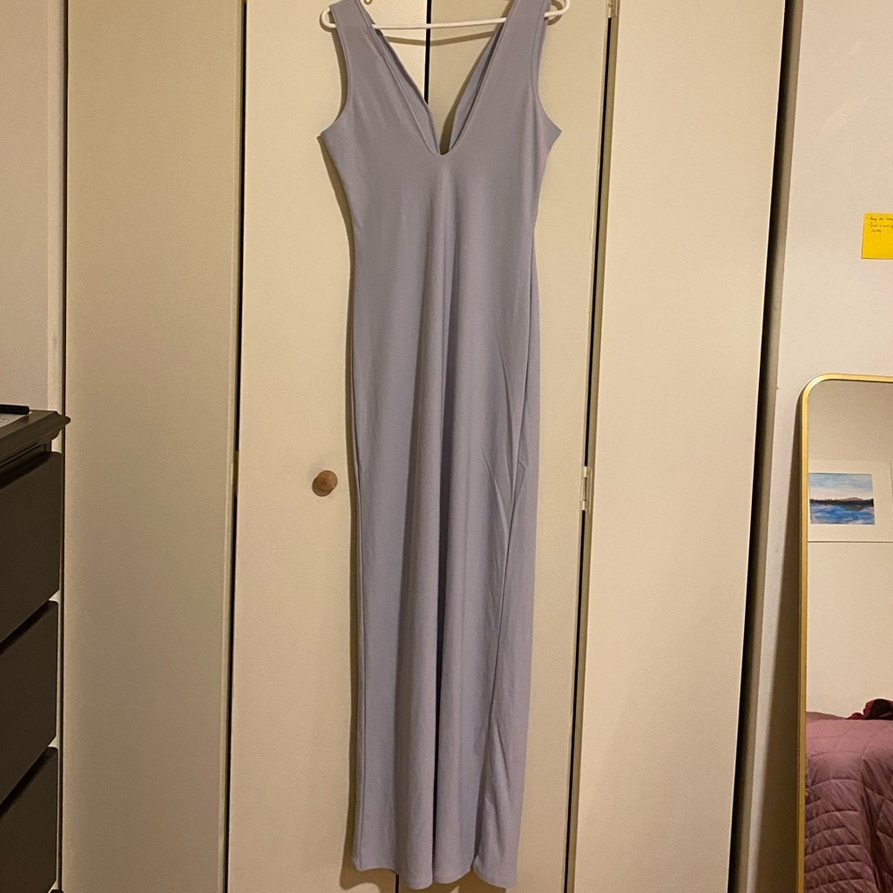blue occasion dress
